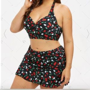 Plus size 2 piece swim suit